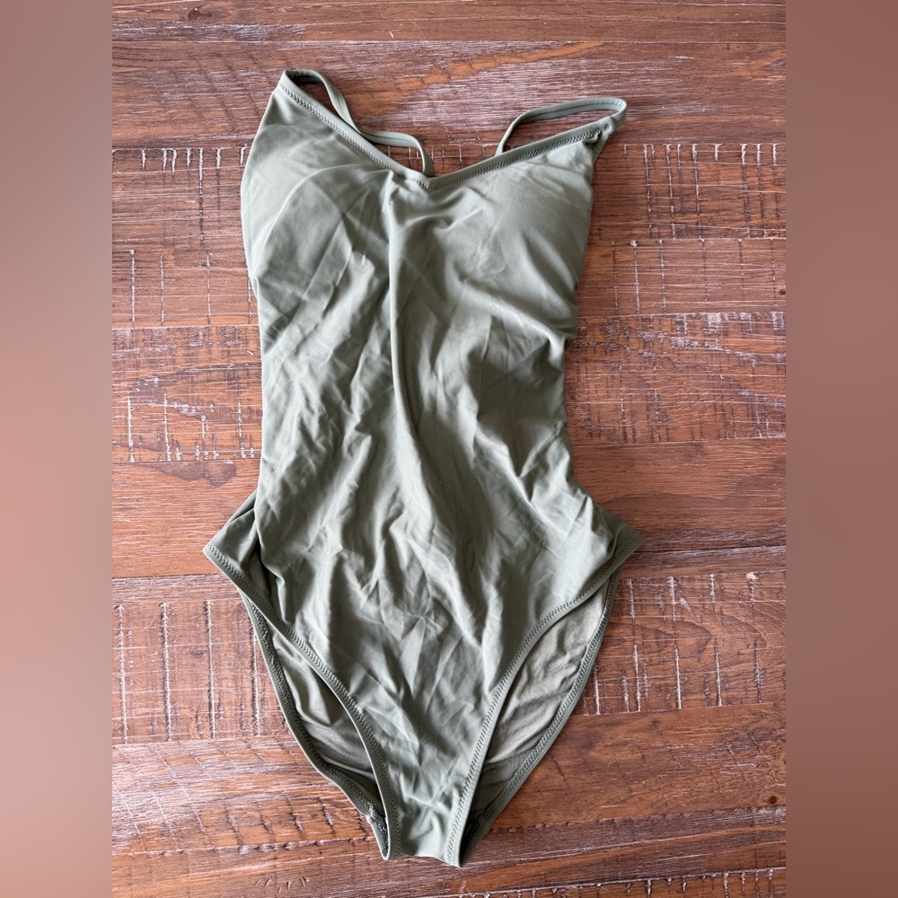 Aerie Sage Green Women's One-Piece Swimsuit